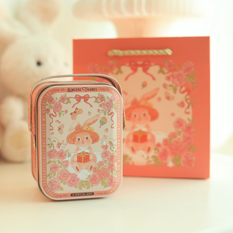 Adorable Plush Bunny Pom Pom Charm Keychain