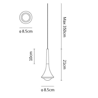 Elegant Crystal Drop LED Ceiling Light