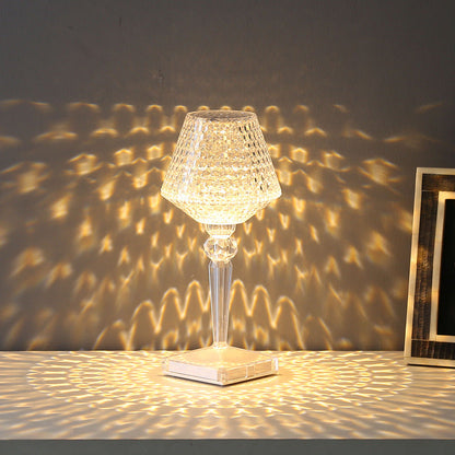 Elegant Glass Desk Lamp with USB Charger - Cofik