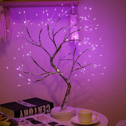 Colorful LED Desk Lamp with Tree Design