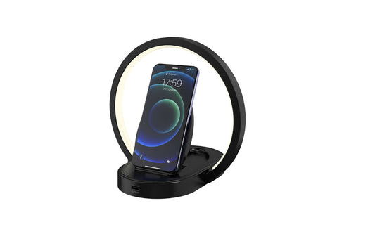Wireless Charging Table Lamp with Bluetooth Speaker - Cofik