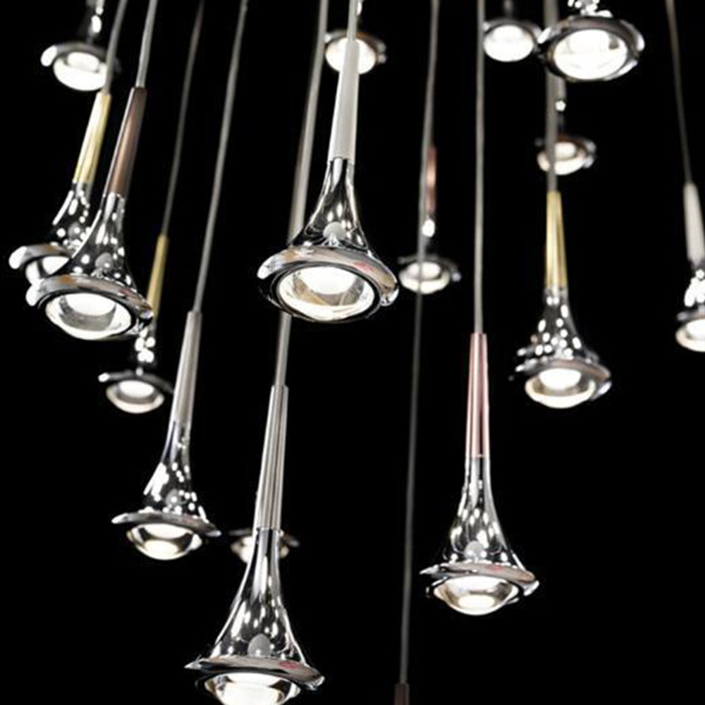 Elegant Crystal Drop LED Ceiling Light
