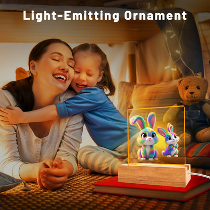 Colorful LED Kids Night Lamp Fun USB Desk Light