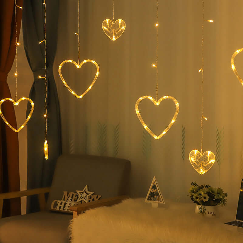 Warm String Curtain Lights for Home Decor