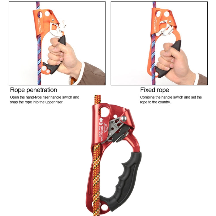 Durable Outdoor Rock Climbing Rope Clamp for 8-12mm Ropes