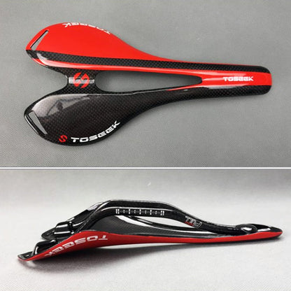 Ultra Lightweight Carbon Bike Seat Saddle Red