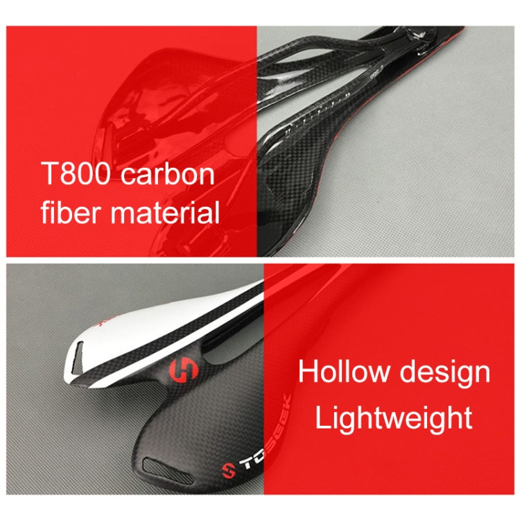 Ultra Lightweight Carbon Bike Seat Saddle Red