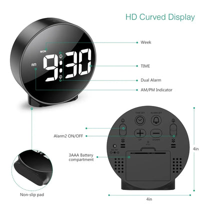 Digital LED Desktop Alarm Clock