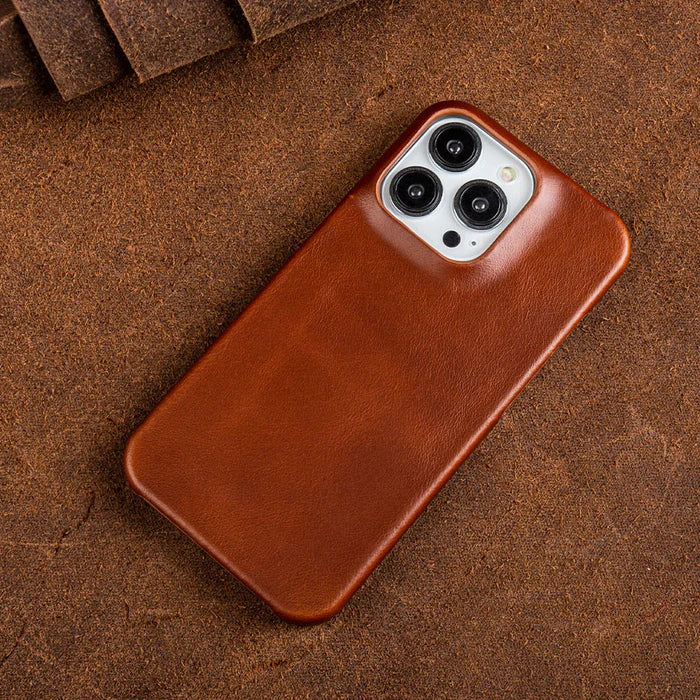 Premium Leather Protective iPhone Case