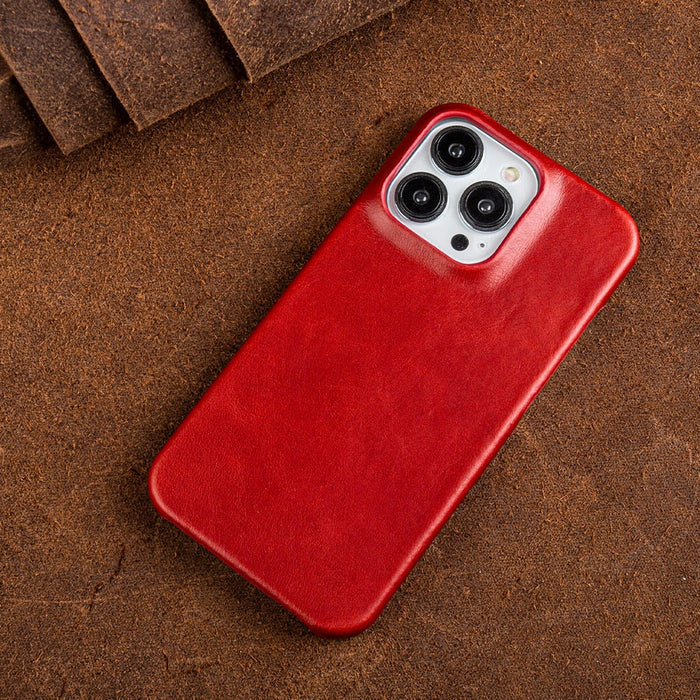 Premium Leather Protective iPhone Case
