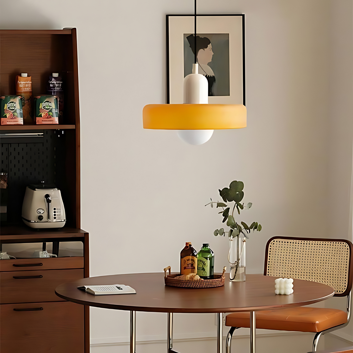 Elegant Metal Glass Pendant Light