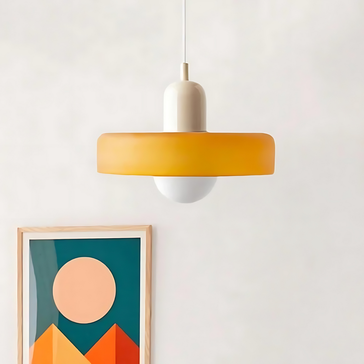 Elegant Metal Glass Pendant Light - Cofik