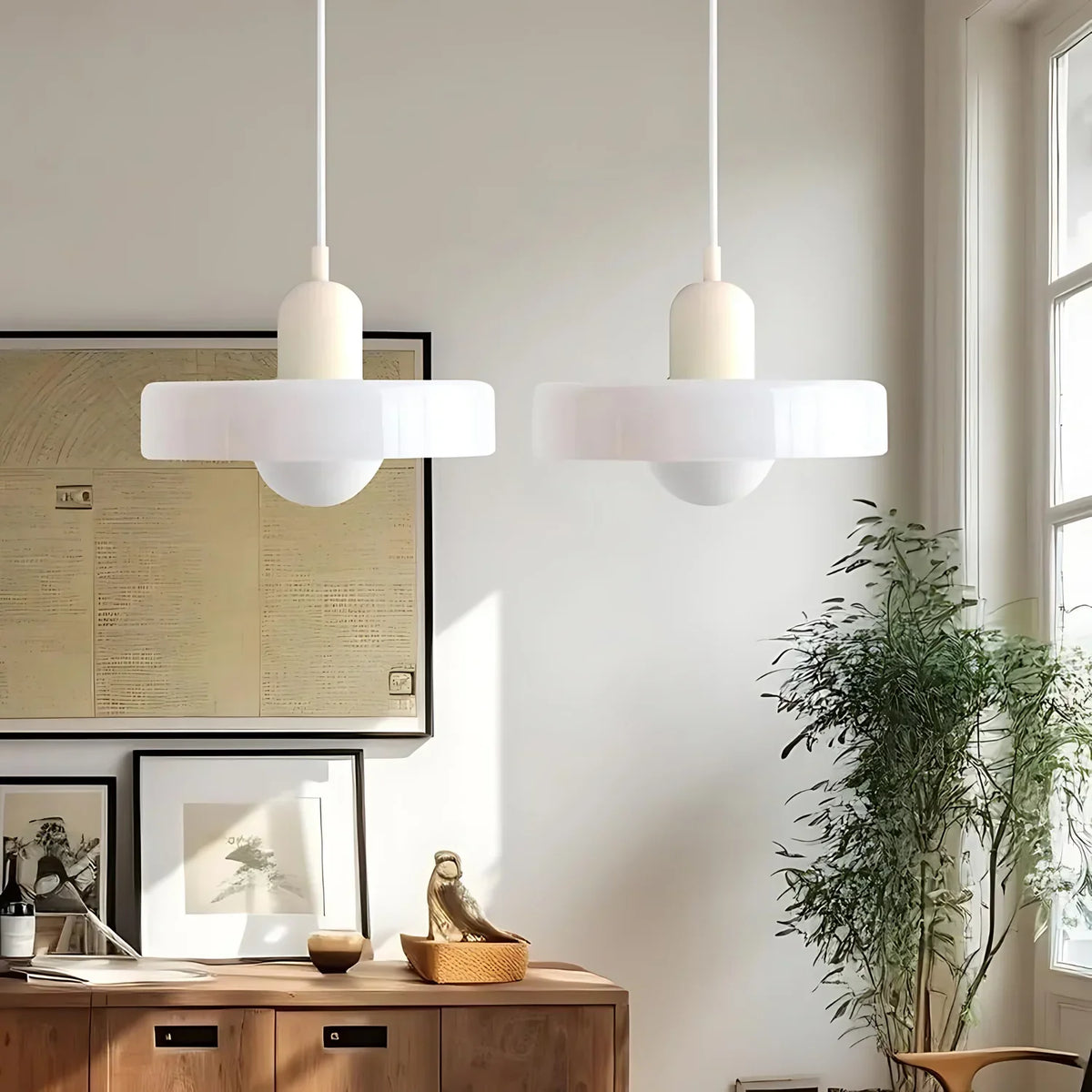 Elegant Metal Glass Pendant Light