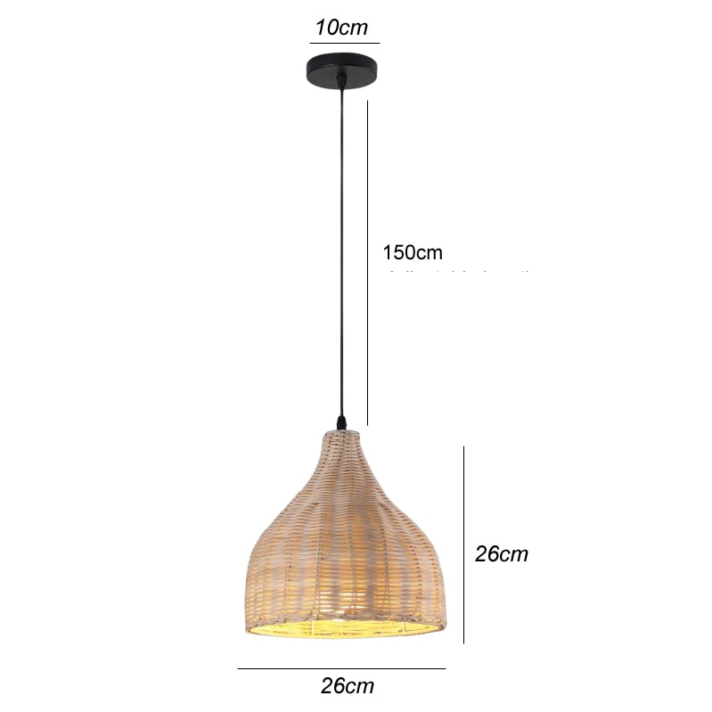 Natural Bamboo Hanging Light