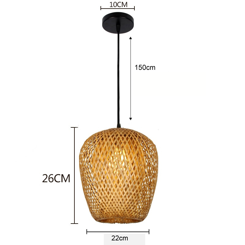 Natural Bamboo Hanging Light