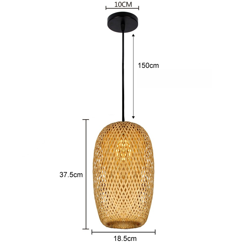 Natural Bamboo Hanging Light