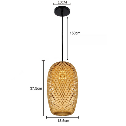 Natural Bamboo Hanging Light