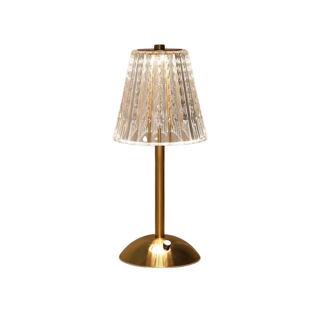 Classic Glass Table Lamp with Chic Glow