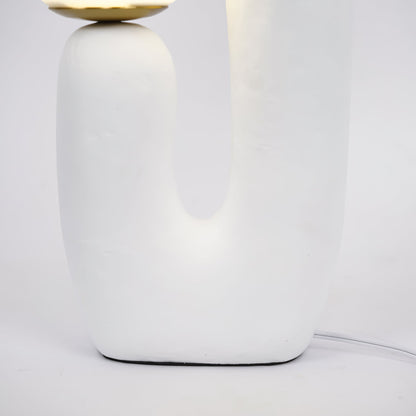 Elegant Wooden Table Light with Earthy Tone