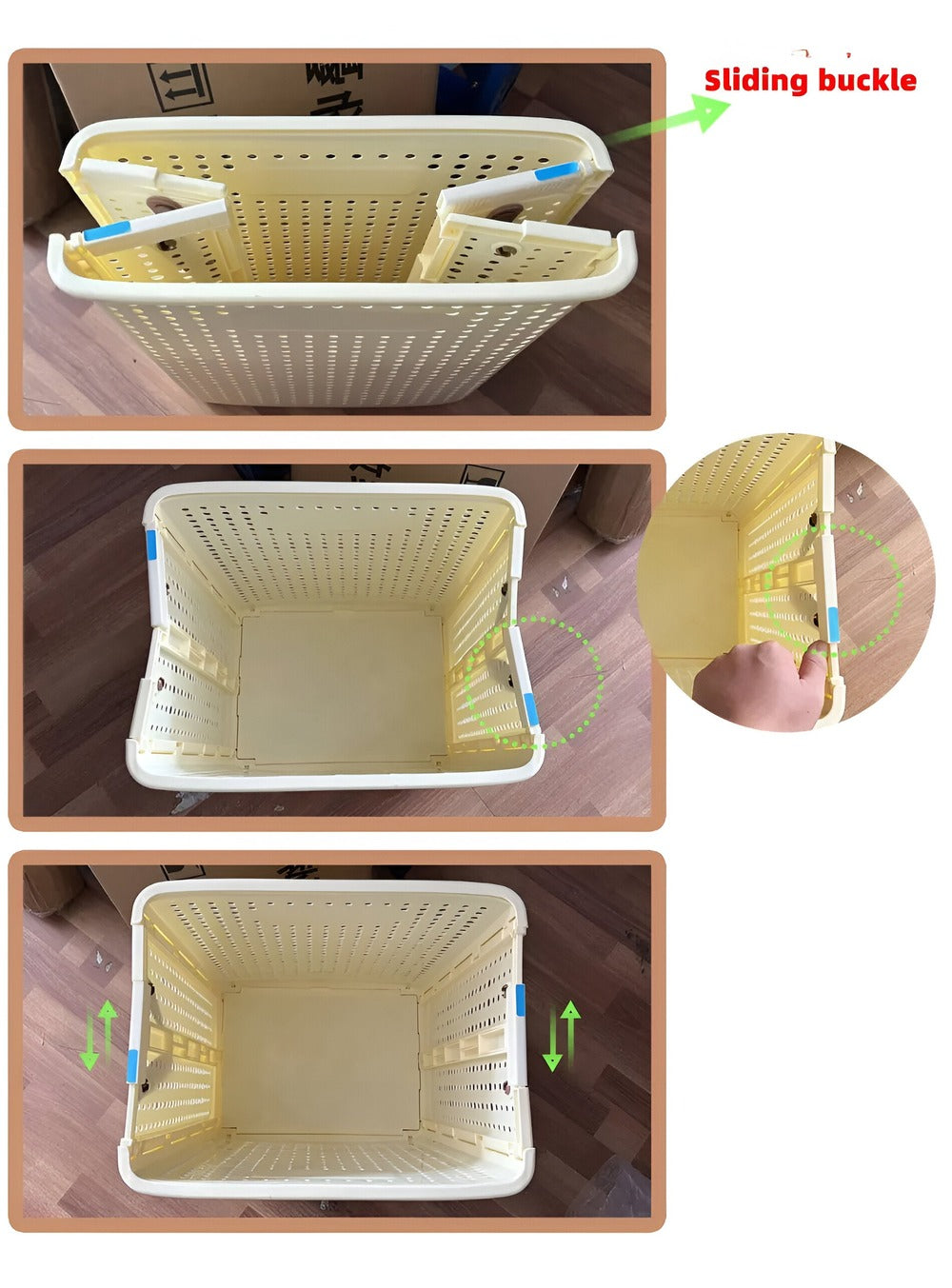 Portable Folding Laundry Cart on Wheels