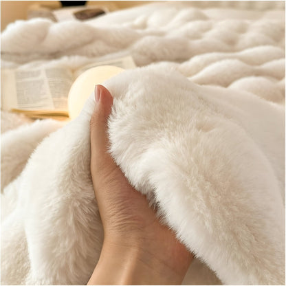Cozy Plush Faux Fur Throw Blanket