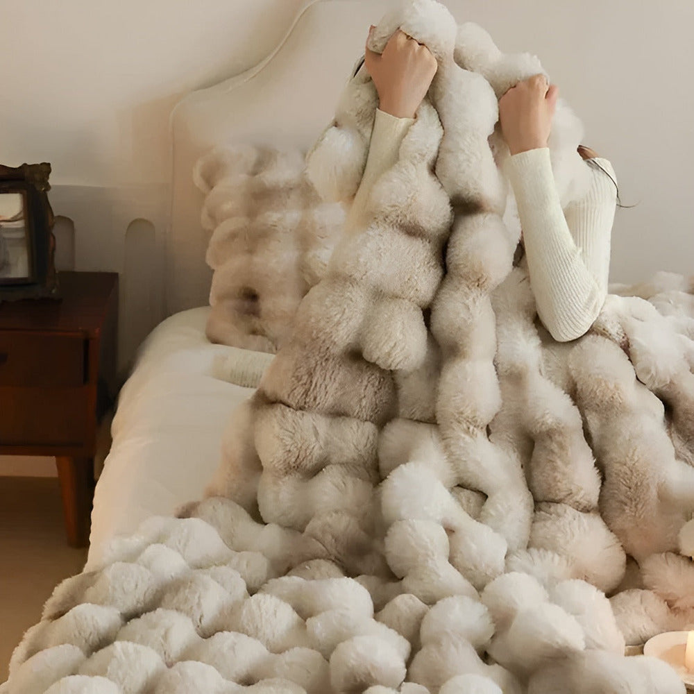 Cozy Plush Faux Fur Throw Blanket