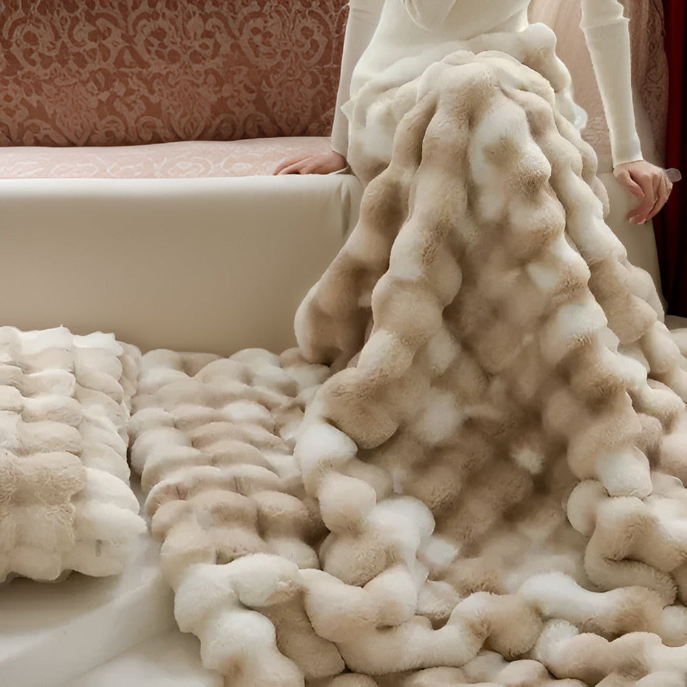 Soft Plush Throw Blanket for Travel