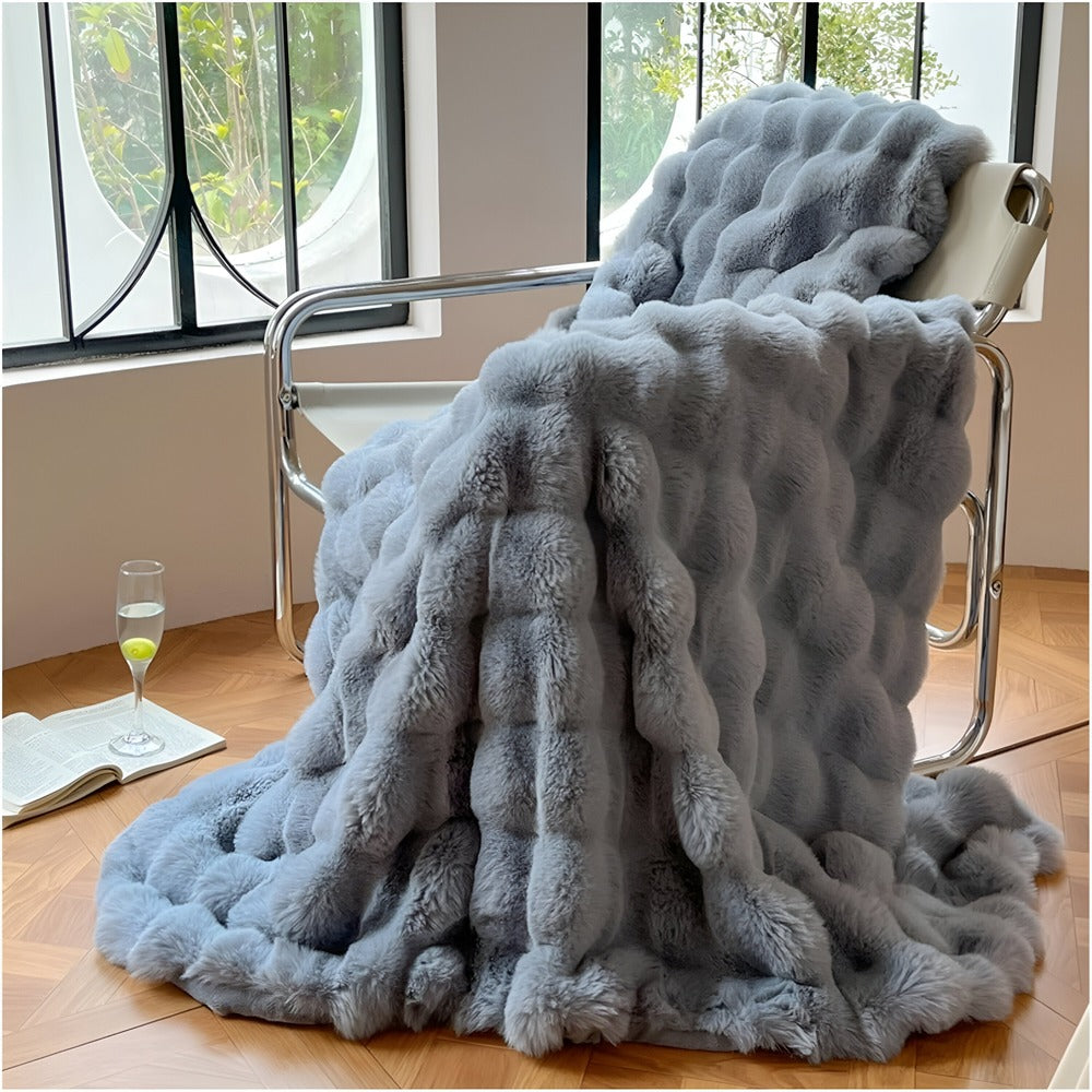 Soft Plush Throw Blanket for Travel