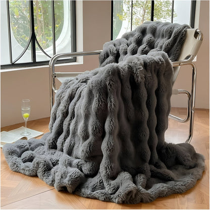 Soft Plush Throw Blanket for Travel