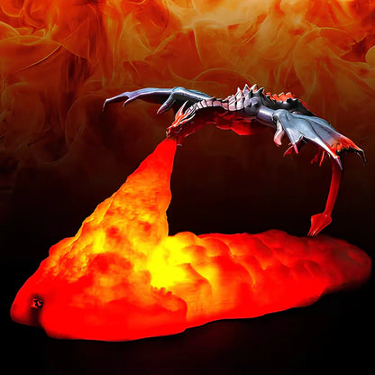 Colorful Dragon Fire Desk Lamp