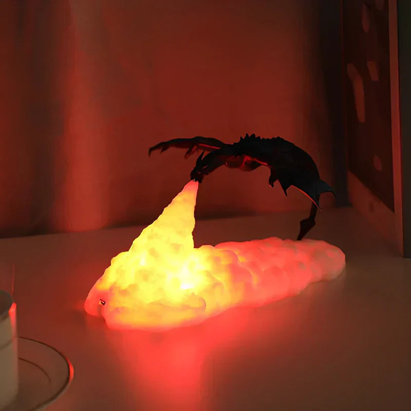 Colorful Dragon Fire Desk Lamp - Cofik