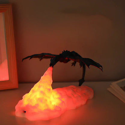 Colorful Dragon Fire Desk Lamp