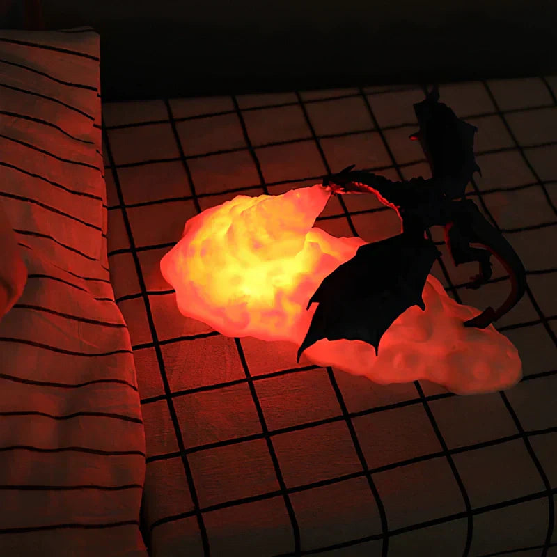 Colorful Dragon Fire Desk Lamp
