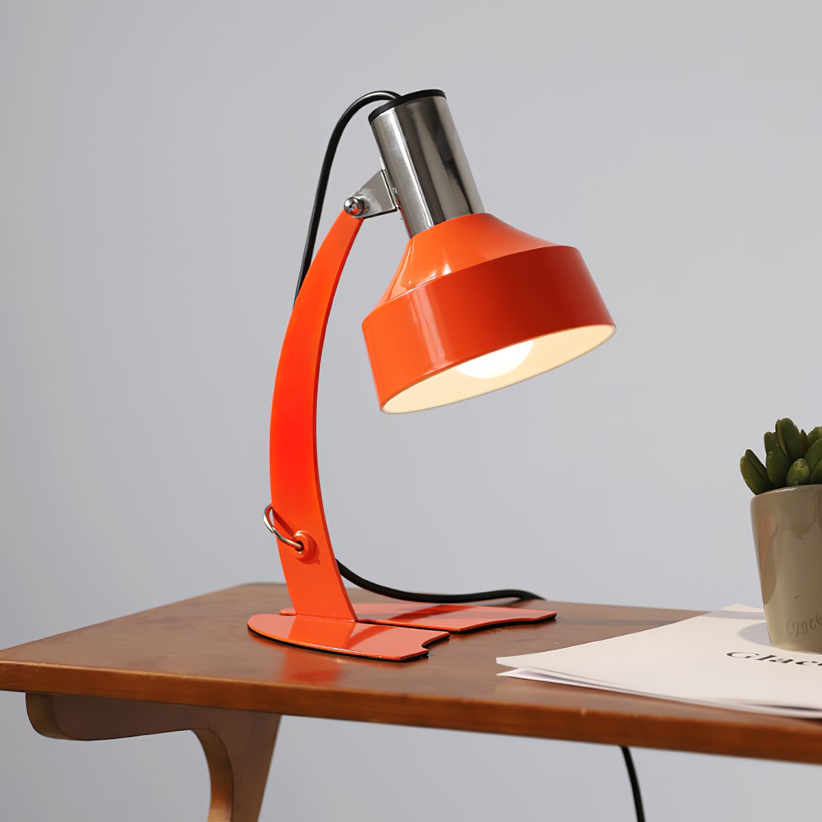 Vibrant Yellow Desk Lamp