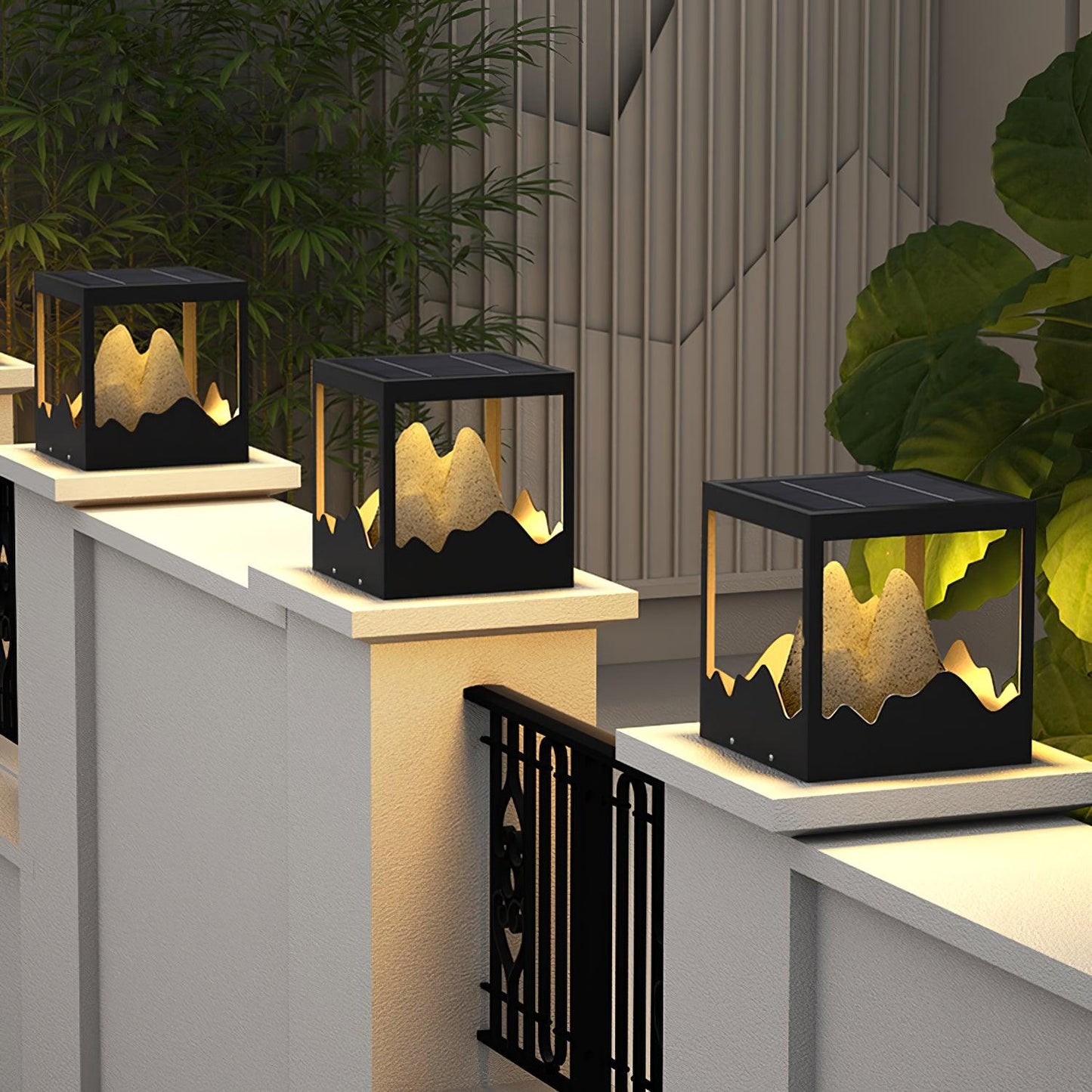 Bright Yard Solar Powered Lamp