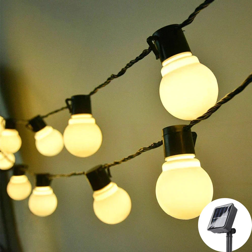 Solar Powered Patio String Lights
