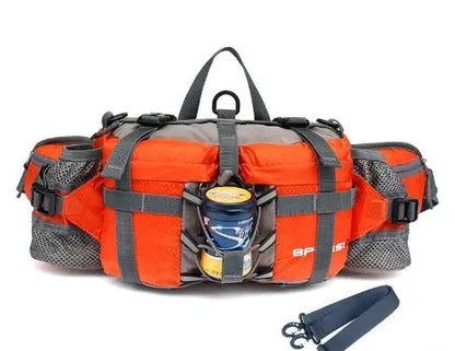 Waterproof Hiking Hip Pack - 5L Bum Bag with Zip Pockets