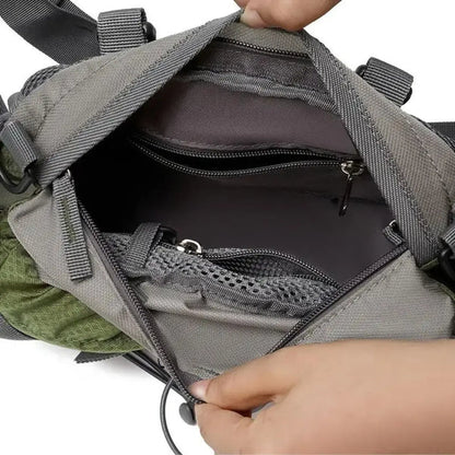 Waterproof Hiking Hip Pack - 5L Bum Bag with Zip Pockets