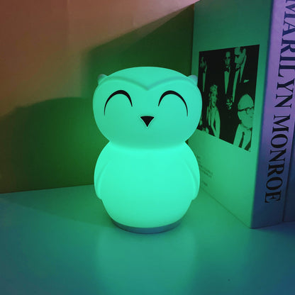 Rechargeable Cute Owl Bedroom Lamp