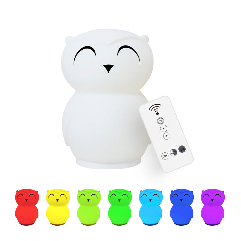 Rechargeable Cute Owl Bedroom Lamp