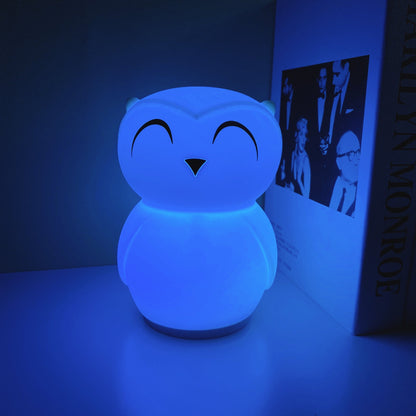 Rechargeable Cute Owl Bedroom Lamp