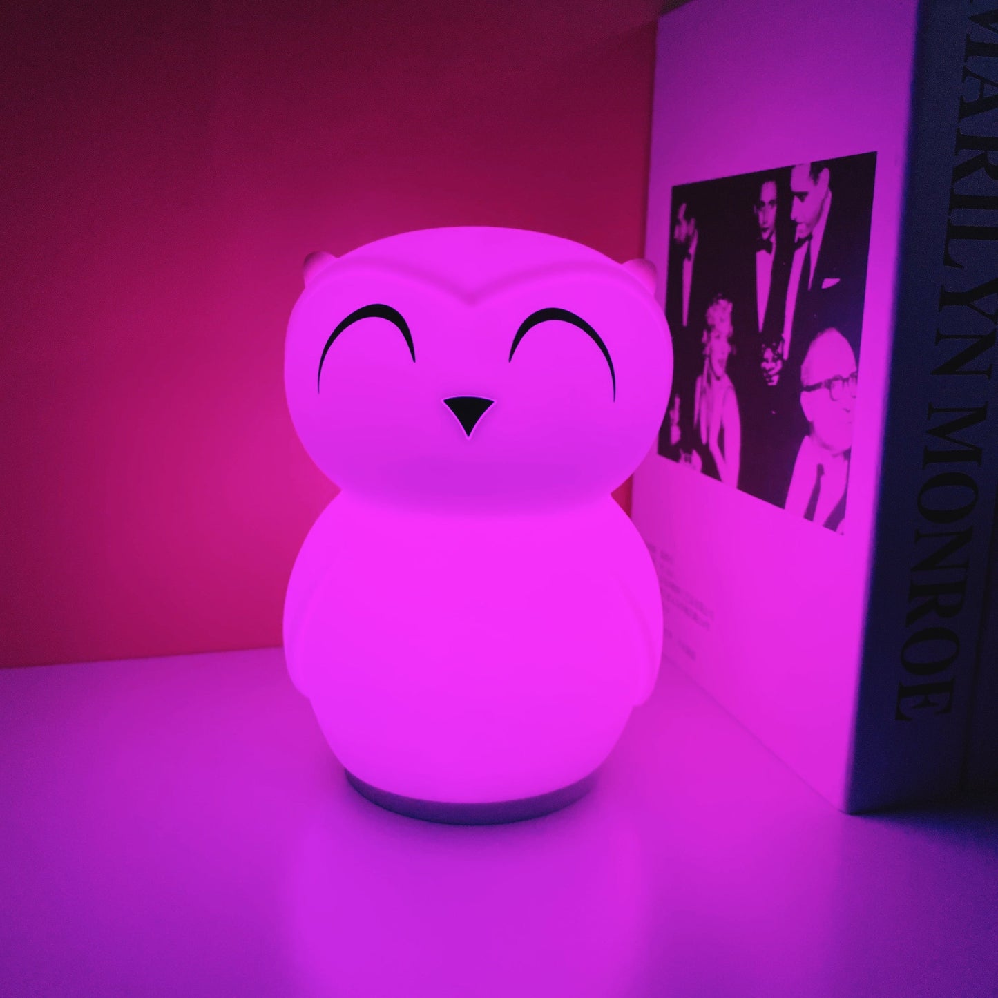 Rechargeable Cute Owl Bedroom Lamp