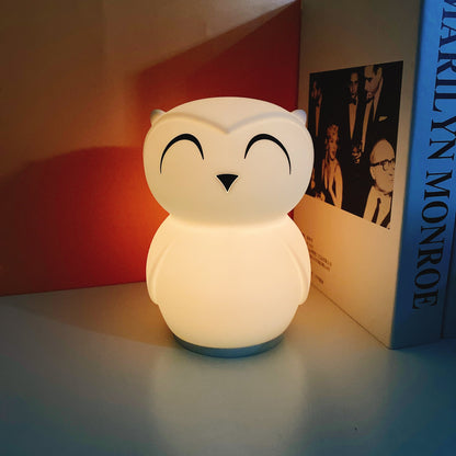 Rechargeable Cute Owl Bedroom Lamp