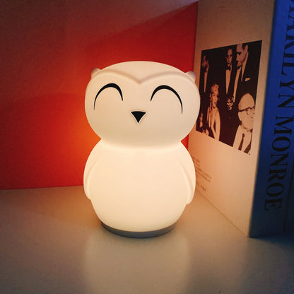 Rechargeable Cute Owl Bedroom Lamp