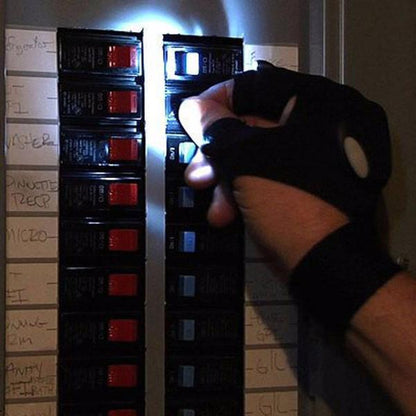 Bright LED Work Gloves for Men