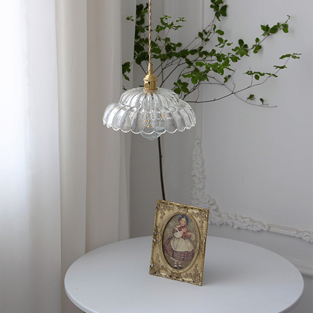 Classic Transparent Glass Drop Pendant Light
