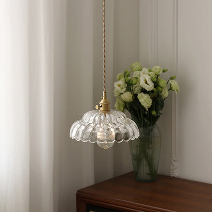 Classic Transparent Glass Drop Pendant Light