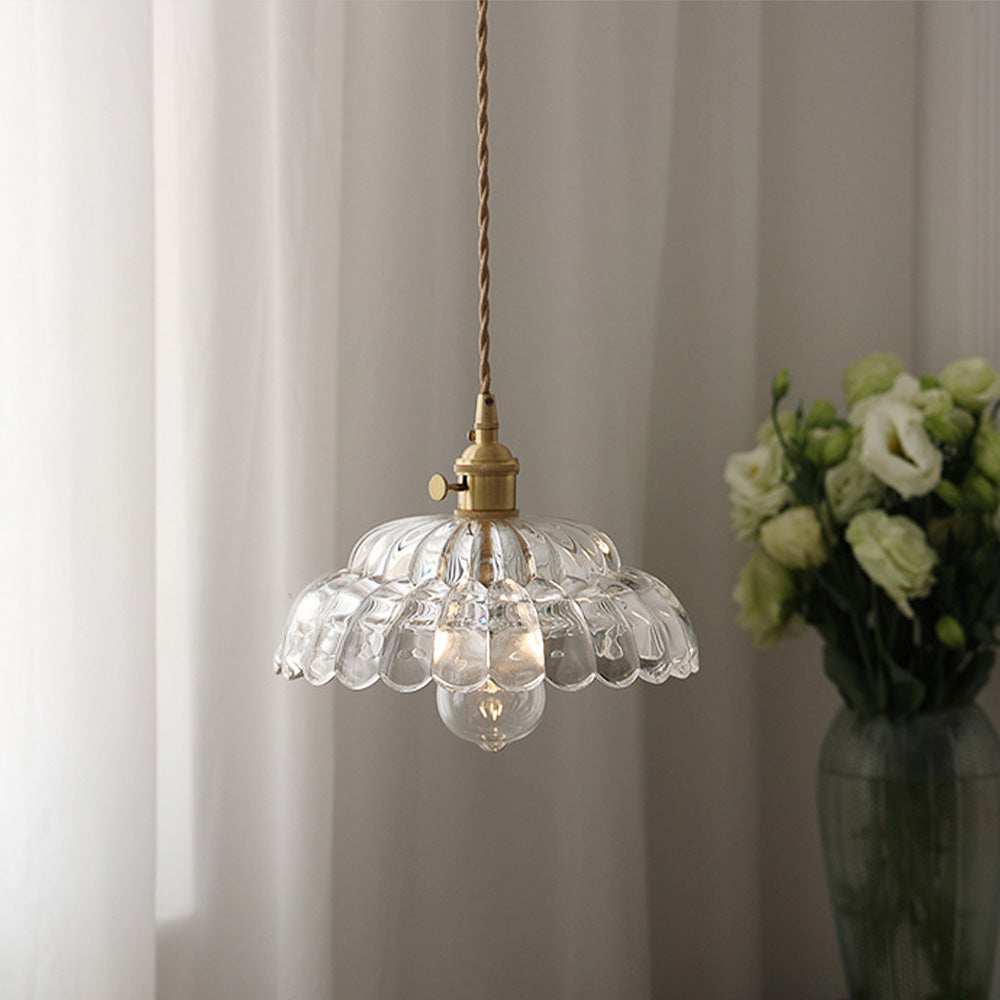 Classic Transparent Glass Drop Pendant Light