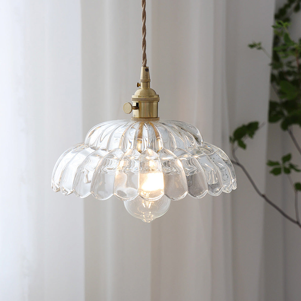 Classic Transparent Glass Drop Pendant Light