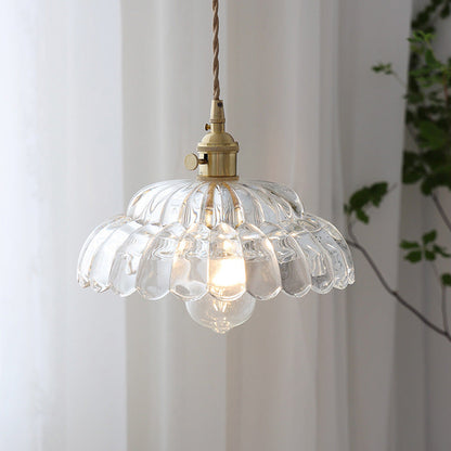 Classic Transparent Glass Drop Pendant Light